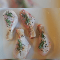 Crispy baked Chicken with Rosemary and Garlic marinade