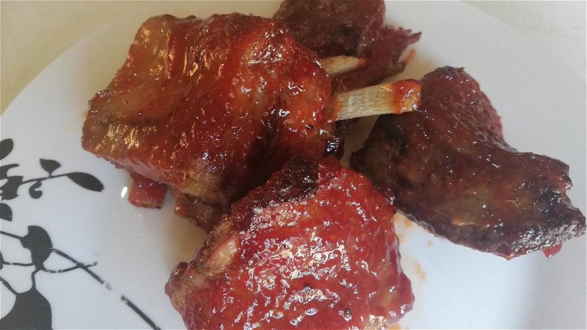 Sticky Lamb Rib bites: