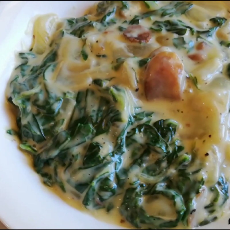 Creamy Spinach and Mushroom