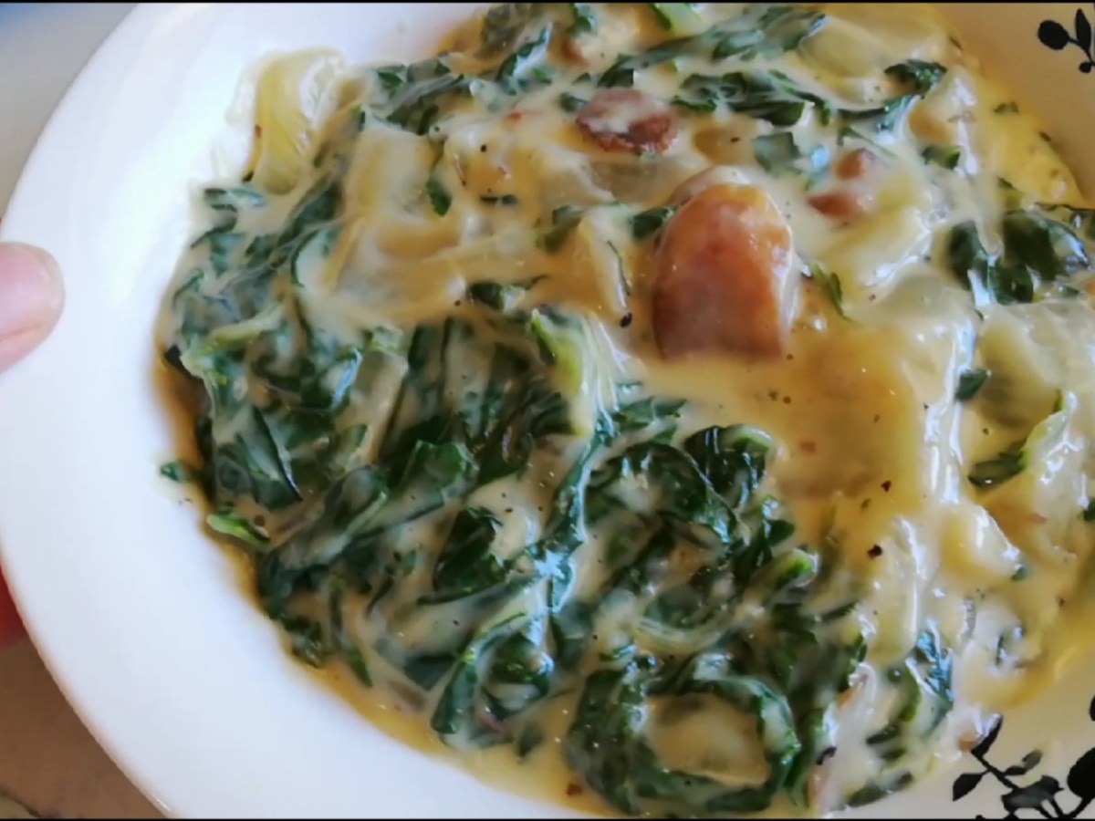 Creamy Spinach and Mushroom