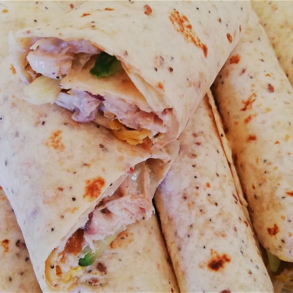 Chicken-Mayo salad wrap