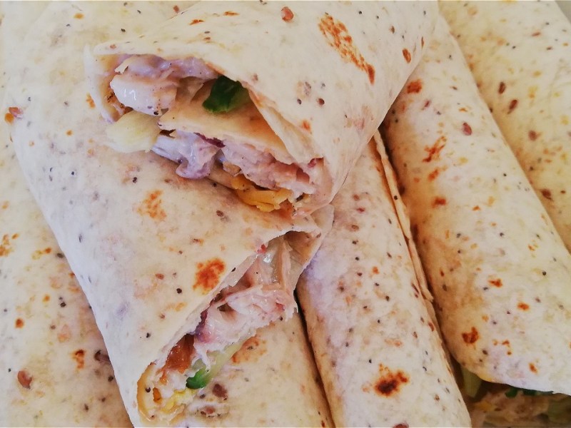 Chicken-Mayo salad wrap