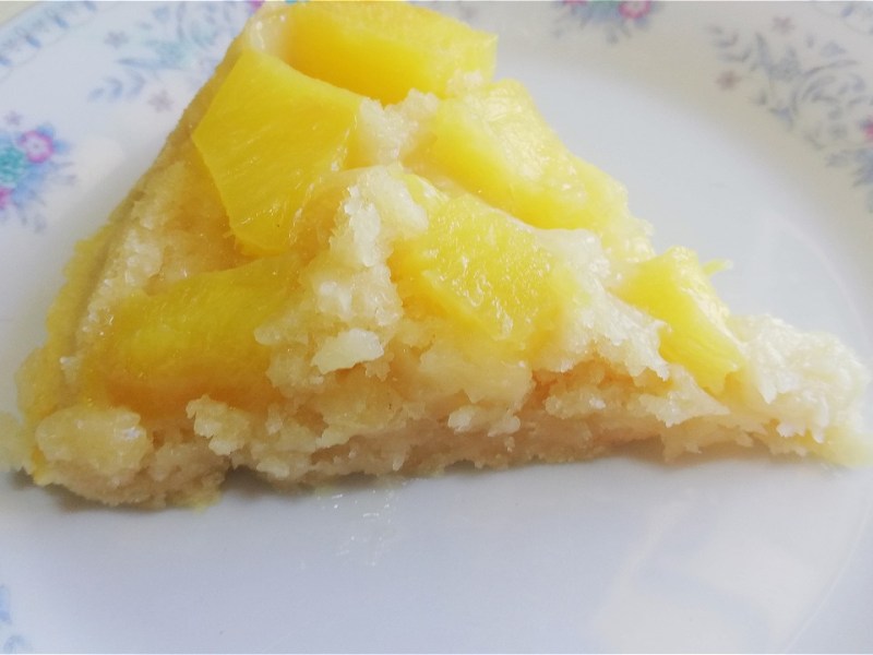 Pineapple Upside down, white chocolate cake