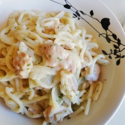 Chicken Linguine with Béchamel sauce