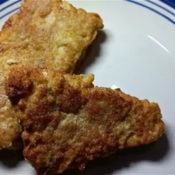 Homemade veggie & hake fish cake