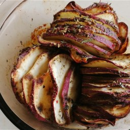 Rosemary and Garlic – oven roasted Sweet Potatoes