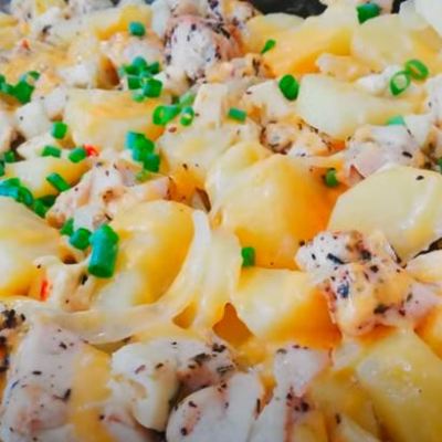 Baked Chicken and Potato casserole